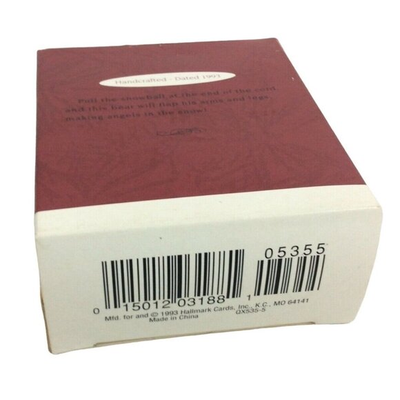 Hallmark Keepsake Ornament Snow Bear Angel 1993 With Movement Feature - Picture 6 of 6